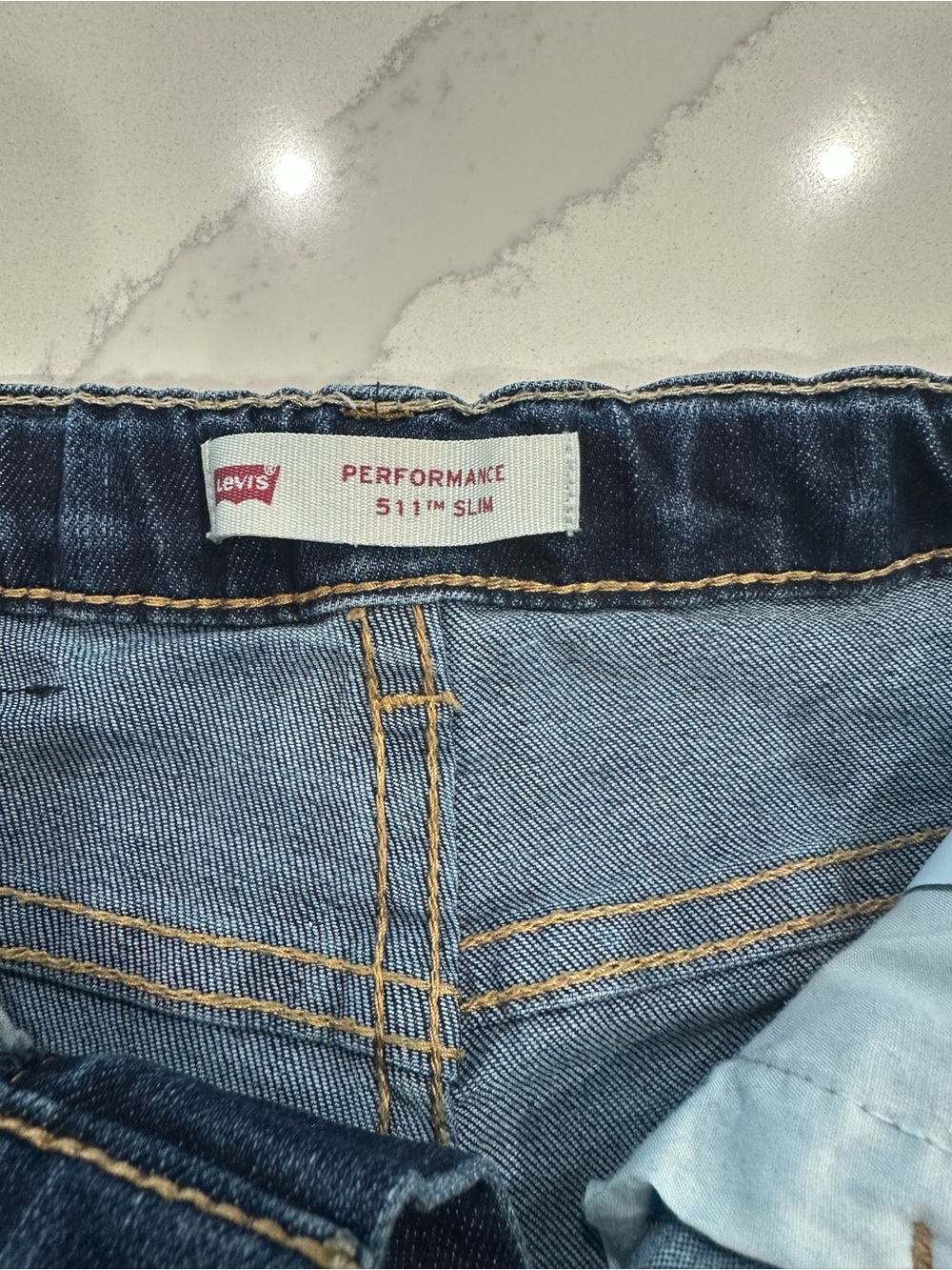 Levi's Kids Two-Tone Blue Performance 511 Slim Jeans